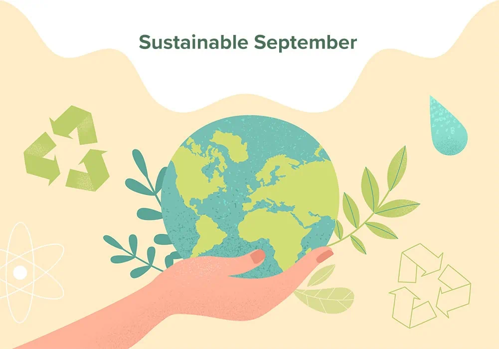 Sustainable September graphic